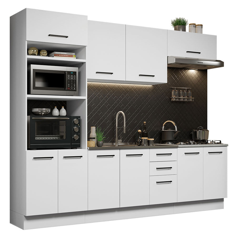 Cocina Integral 270cm Blanco Agata 01