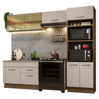 Cocina Integral 270 cm Marrón/Crema Agata Madesa