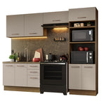Cocina Integral 270 cm Marrón/Crema Agata Madesa