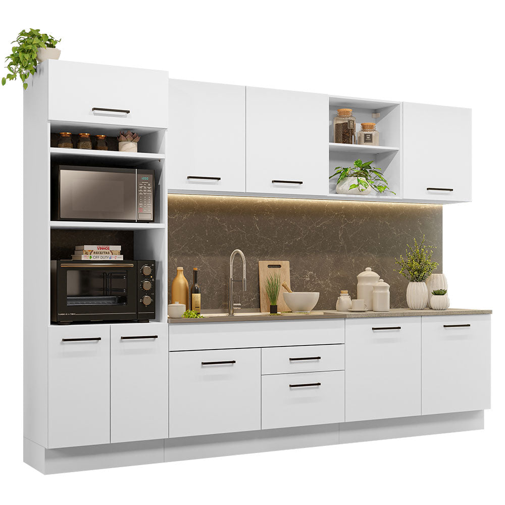 Cocina Integral 310cm Blanco Agata Madesa 02