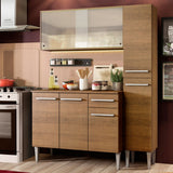 Cocina Compacta 137cm Marrón Emilly Force 02