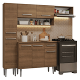Cocina Compacta 197 cm Emilly Marrón 02