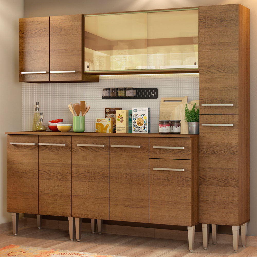 Cocina Integral 201cm Marrón Emilly West 03
