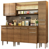 Cocina Integral 201cm Marrón Emilly Sky 04