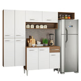 Cocina Integral 229cm Marrón/Blanco Emilly Fit 03