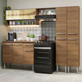 Cocina Integral 229cm Marrón Emilly 04