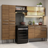 Cocina Integral 229cm Marrón Marrón Emilly 06