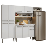 Cocina Compacta 229 cm Emilly Blanco 016