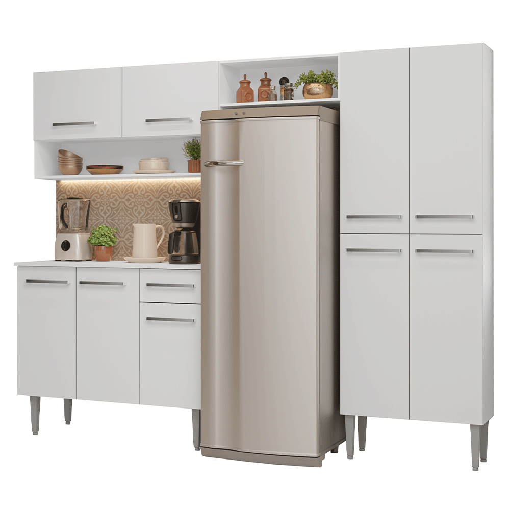 Cocina Compacta 229 cm Emilly Blanco 017