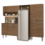 Cocina Compacta 229 cm Emilly Marrón 017