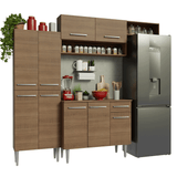 Cocina Integral 229cm Marrón Emilly Madesa 18