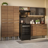 Cocina Integral 261cm Emilly Marrón 03