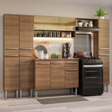 Cocina Integral 261cm Marrón Emilly 04