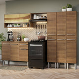 Cocina Integral 261cm Marrón Emilly 08