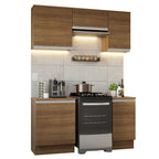Cocina Compacta 160 cm Marrón Glamy Madesa