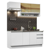 Cocina Compacta 180cm Blanco Glamy Madesa 08