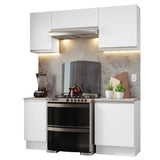 Cocina Compacta 180cm Blanco Glamy 12