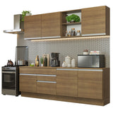 Cocina Integral 240cm Marrón Glamy 06