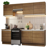 Cocina Integral 240cm Marrón Glamy 09