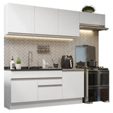 Cocina Integral 260cm Blanco Glamy 03