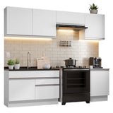 Cocina Integral 260cm Blanco Glamy 04