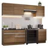 Cocina Integral 260cm Marrón Glamy 04