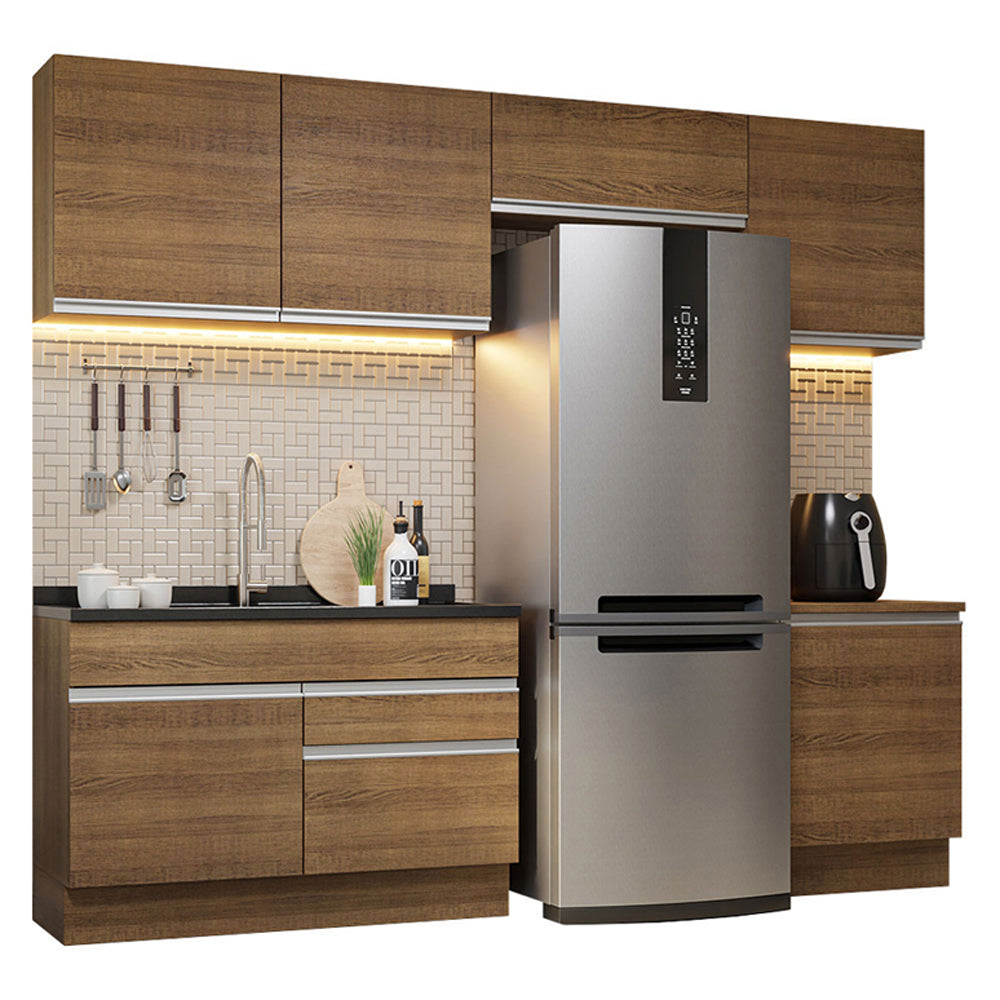 Cocina Integral 260cm Marrón Glamy 05
