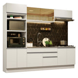 Cocina Integral 270cm Blanco Glamy 10