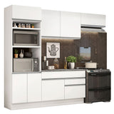 Cocina Integral 270cm Blanco Glamy 14