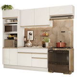 Cocina Integral 270cm Blanco Glamy 15