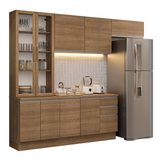 Cocina Integral 270cm Marrón Glamy 16