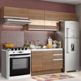 Cocina Integral 280cm Marrón Glamy 01