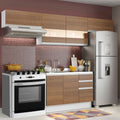 Cocina Integral 280 cm Blanco/Marrón Glamy Madesa