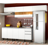 Cocina Integral 280cm Blanco Glamy 02SR