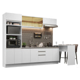 Cocina Integral 315 cm Blanco Glamy 01