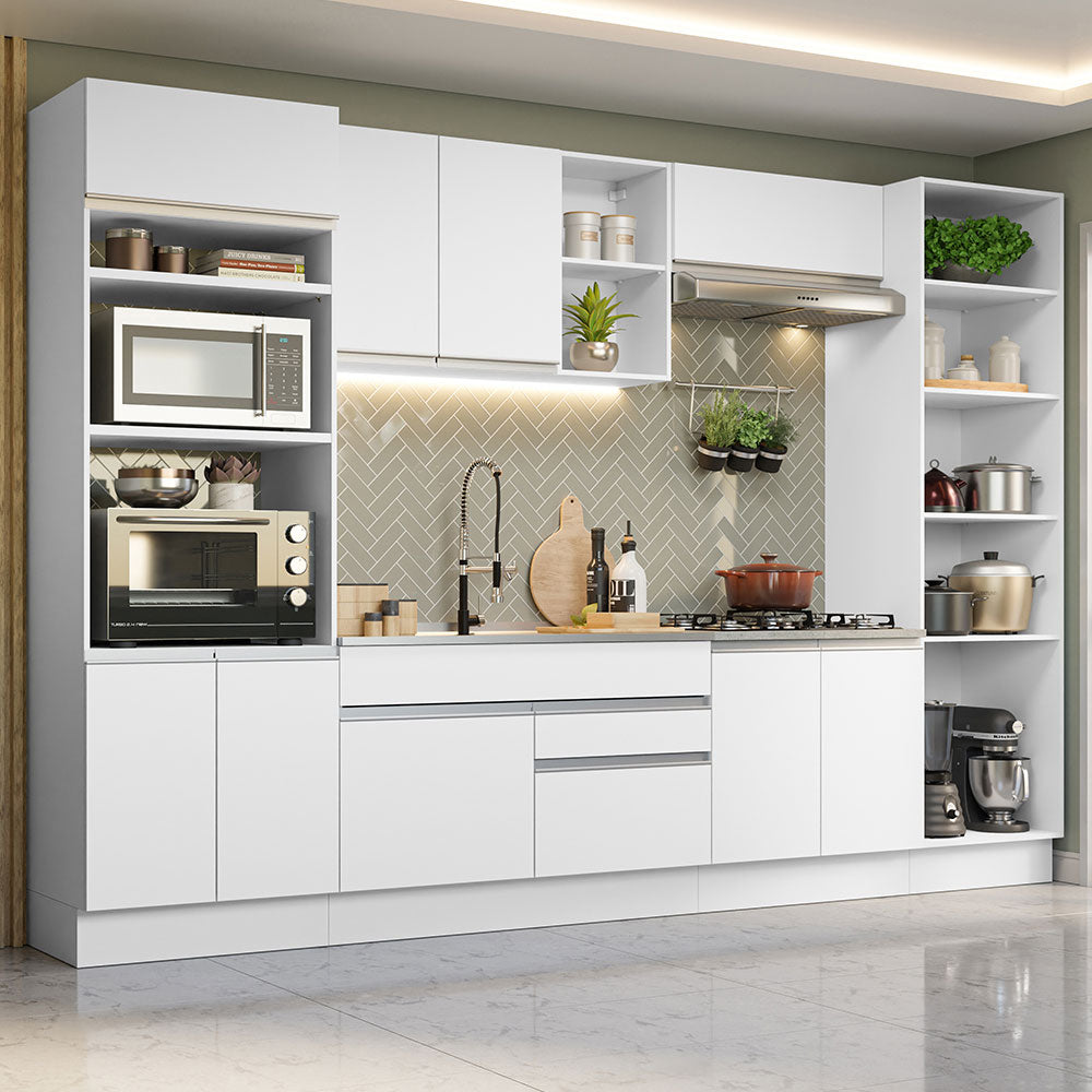 Cocina Integral 330cm Blanco Glamy 03