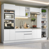 Cocina Integral 330cm Blanco Glamy 03