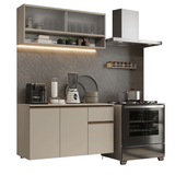 Cocina Integral 120 cm sin Patas Crema Nice 04
