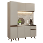 Cocina Compacta 160 cm Crema Nice Madesa