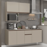 Cocina Integral 180 cm sin Patas Crema Nice 03