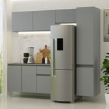 Cocina Integral 220 cm Sin Patas Nice Gris 04