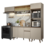 Cocina Integral 260 cm Crema Nice Madesa 03
