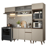 Cocina Integral 260 cm Crema Nice Madesa 04