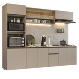Cocina Integral 260 cm sin Patas Crema Nice 14