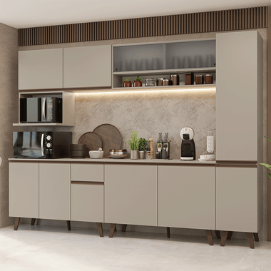 Cocina Integral 280 cm Crema Nice Madesa