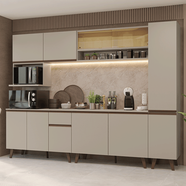 Cocina Integral 280 cm Crema Nice Madesa
