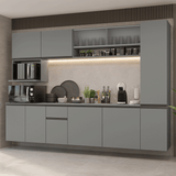Cocina Integral 280 cm sin Patas Gris Nice 04
