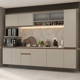 Cocina Integral 280 cm sin Patas Crema Nice 04