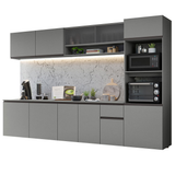 Cocina Integral 300 cm sin Patas Gris Nice 04