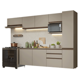 Cocina Integral 300cm Flotante Crema Nice Madesa 10